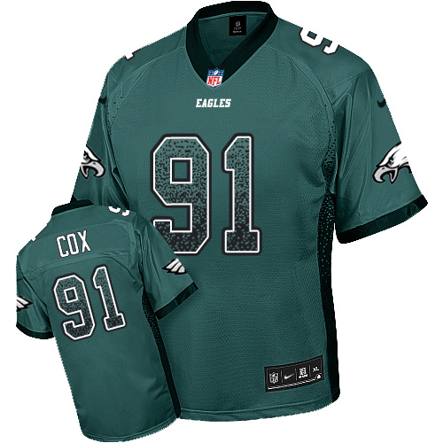 Nike Eagles #91 Fletcher Cox Midnight Green Team Color Men's Stitched NFL Elite Drift Fashion Jersey